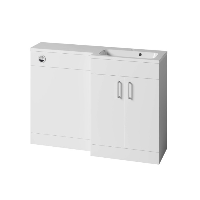Tavistock Nexus Combination Furniture & Basin White Gloss 1200mm Right Hand