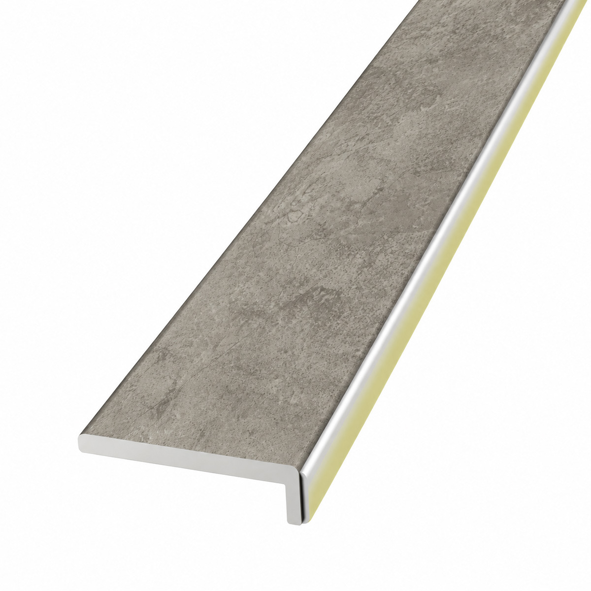Hydro Step Room Edge Trim Tempest Grey 2400mm