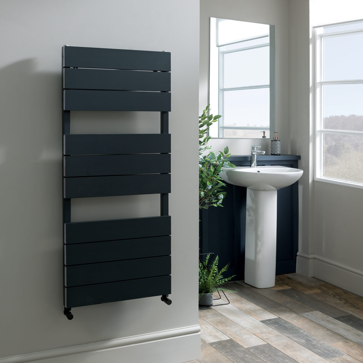 Thea Designer Radiator Anthracite 850 x 500mm