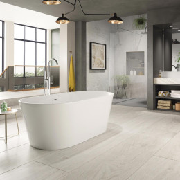 Trojan Hampton Freestanding Double Ended Bath 1600 x 800 with Waste roomset