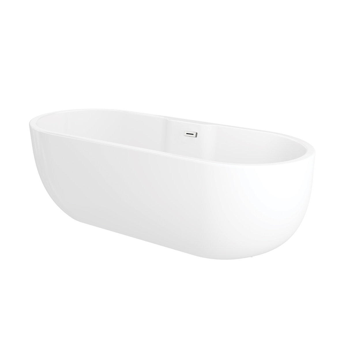Trojan Alcora Freestanding Double Ended Bath 1800 x 750mm with Waste