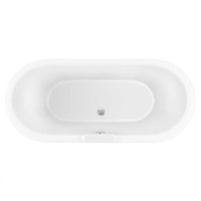 Trojan Clermont Freestanding Double Ended Bath 1695 x 755 with Bath Feet From Above