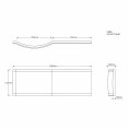 Concept P Shape Bath Panel 1500 Dimensions