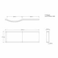 Concept P Shape Shower Bath Panel Dimensions