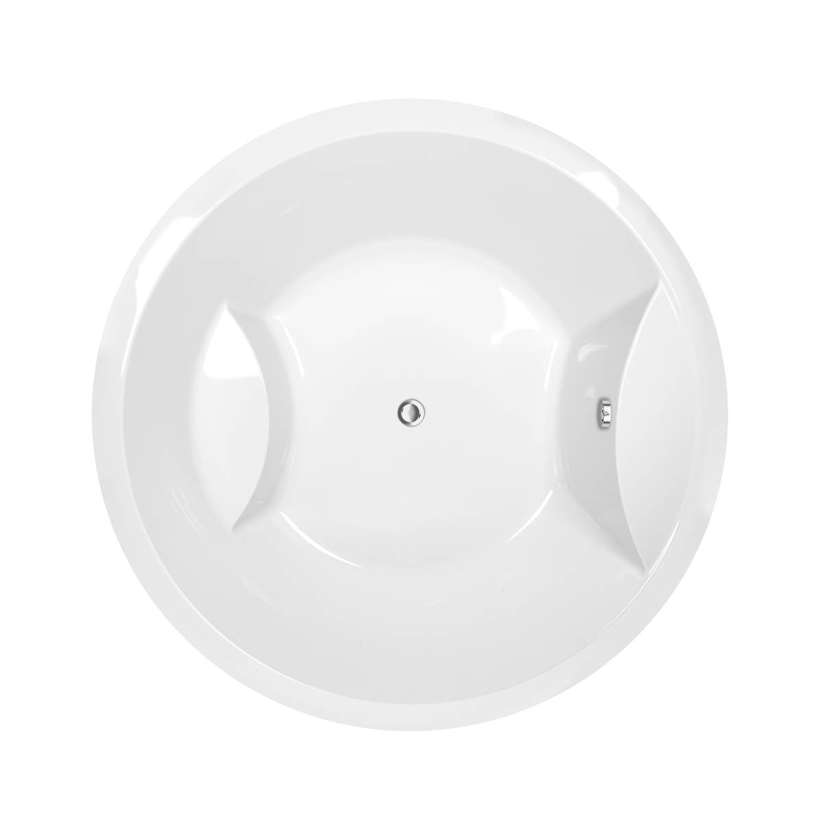 Trojan Oasis Round Inset Double Ended Bath 1800