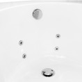 Trojan Concert P Shape 14 Jet Whirlpool Shower Bath 1700 x 850mm with Bath Waste Right Hand Jets

