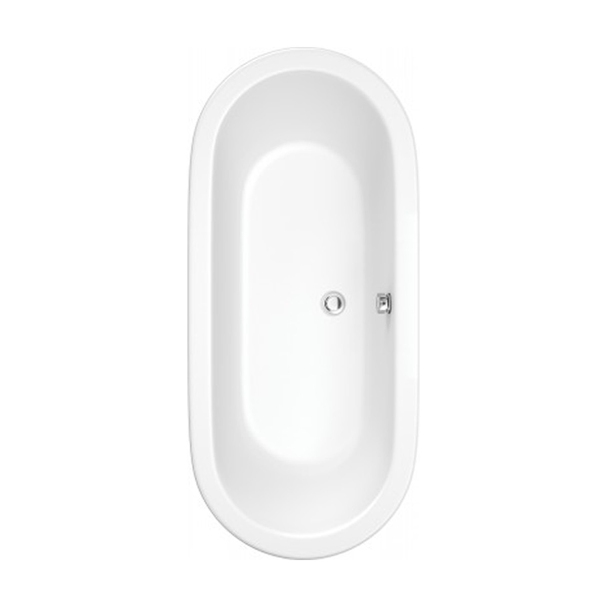 Trojancast Oval Inset Reinforced Double Ended Bath 1700 x 755