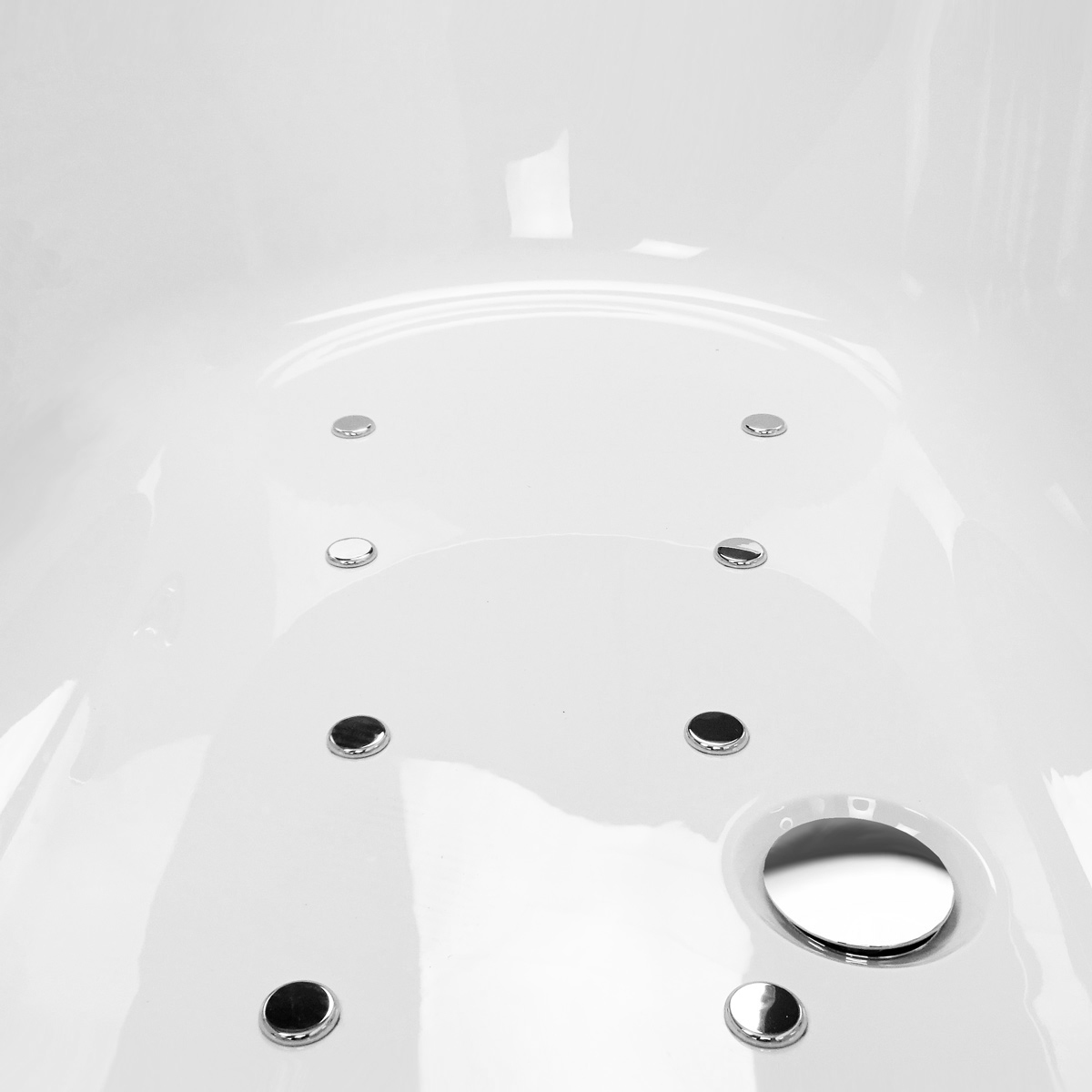 Trojan Solarna 1700 x 750 12 Jet Heated Air Spa Bath Double Ended Bath