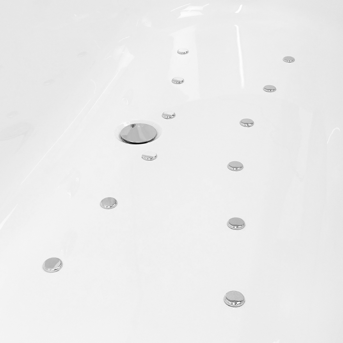 Trojan Solarna 1700 x 700 12 Jet Heated Air Spa Bath Double Ended Bath