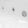 Trojan Concert P Shape 6 Jet Whirlpool Shower Bath 1675 x 850 with Bath Waste Right Hand