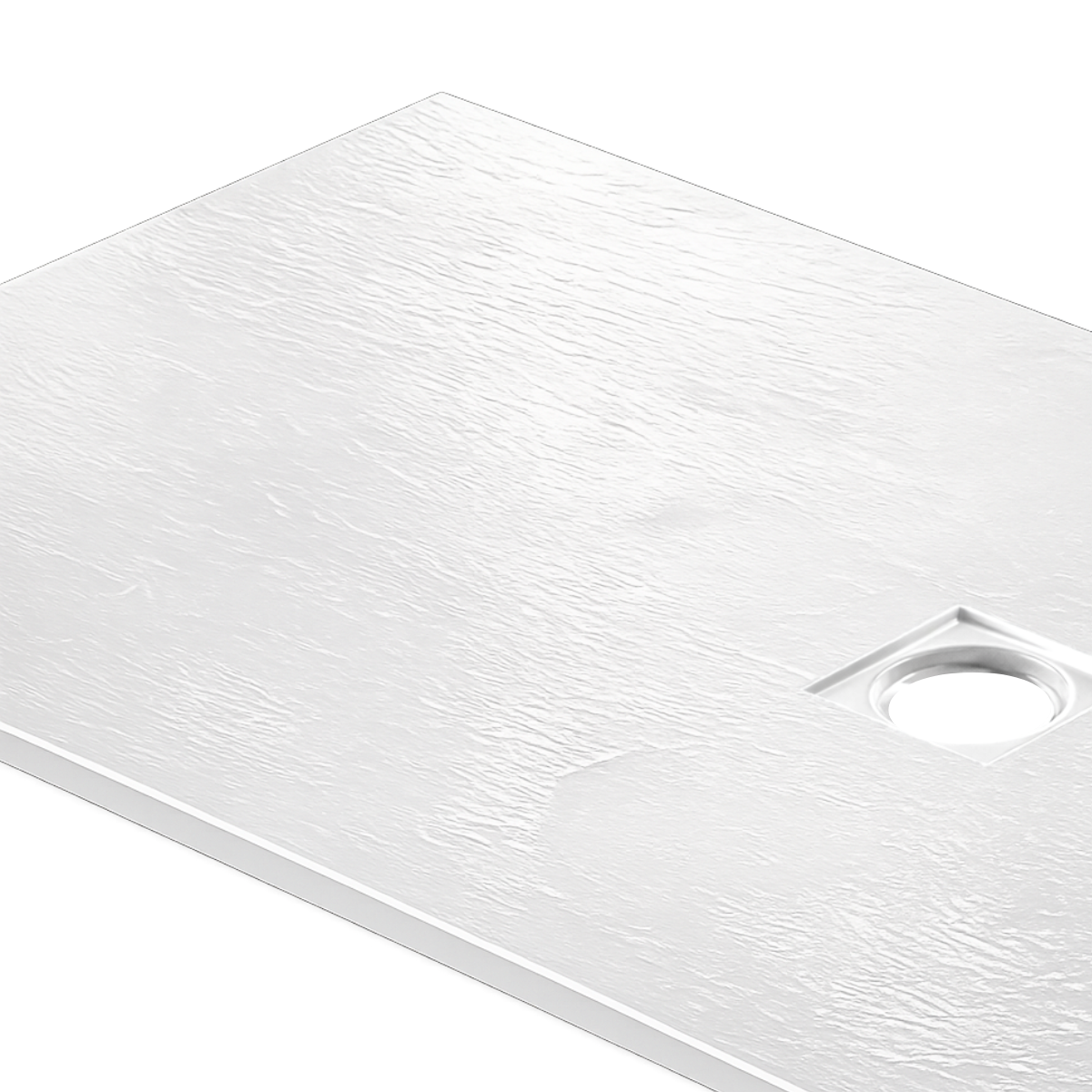 Traymate Slate Effect Shower Tray White 1500 x 800mm