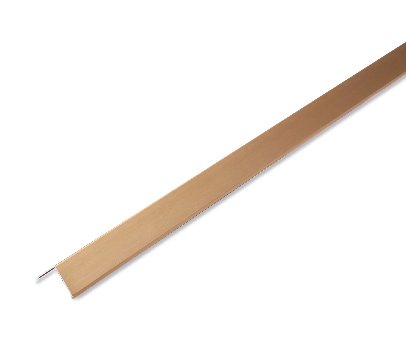 Neptune Aluminium Internal Corner Trim Brass Finish 2400 x 10.5mm