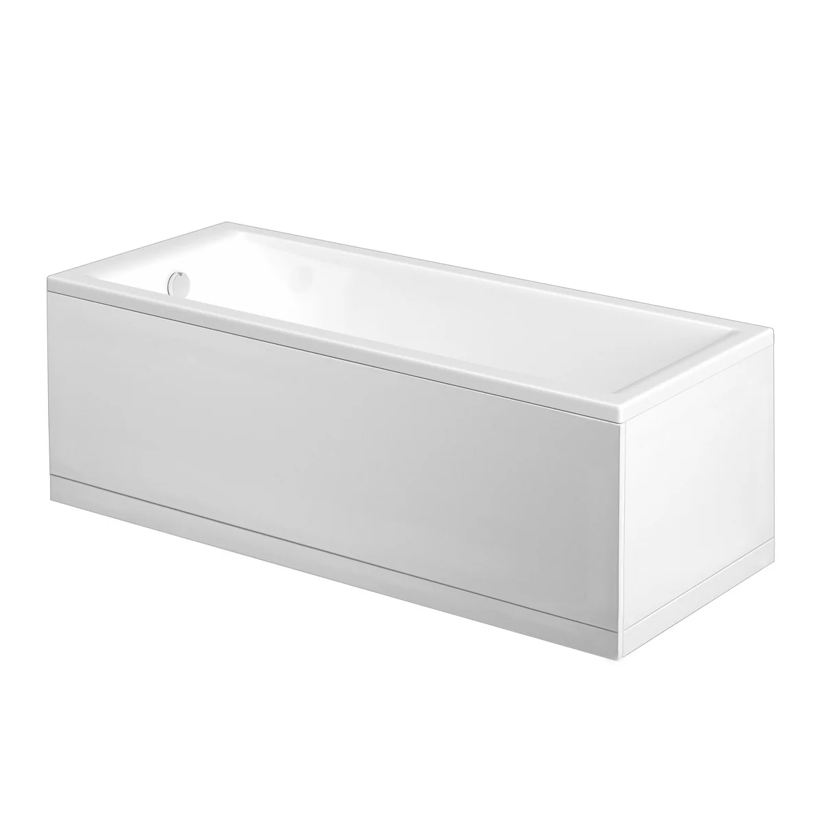 Glacier MDF Bath End Panel with Adjustable Plinth White Gloss 800mm