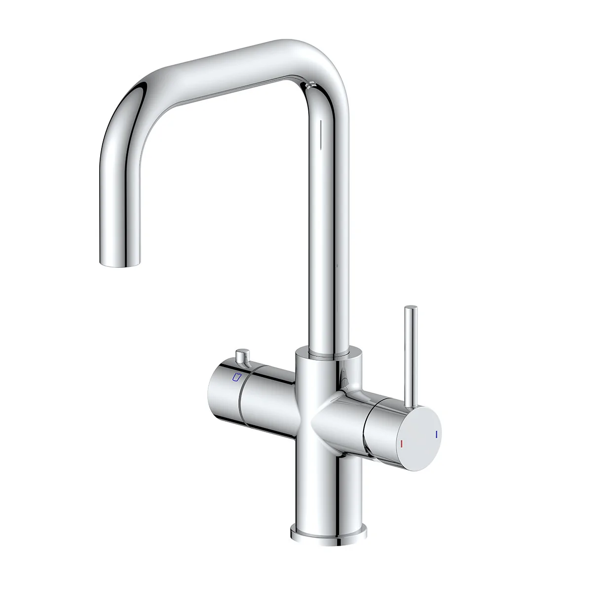 Aria 4 in 1 Instant Boiling Water Kitchen Mixer Tap Chrome with Boiler & Filter
