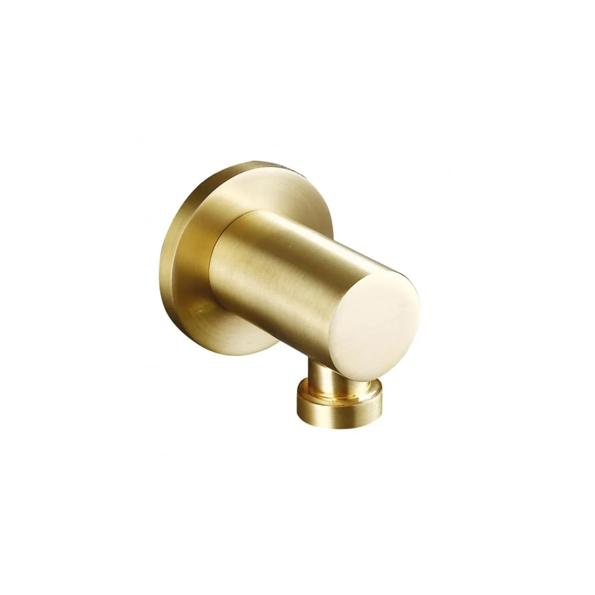 Globe Wall Outlet Elbow Brushed Brass