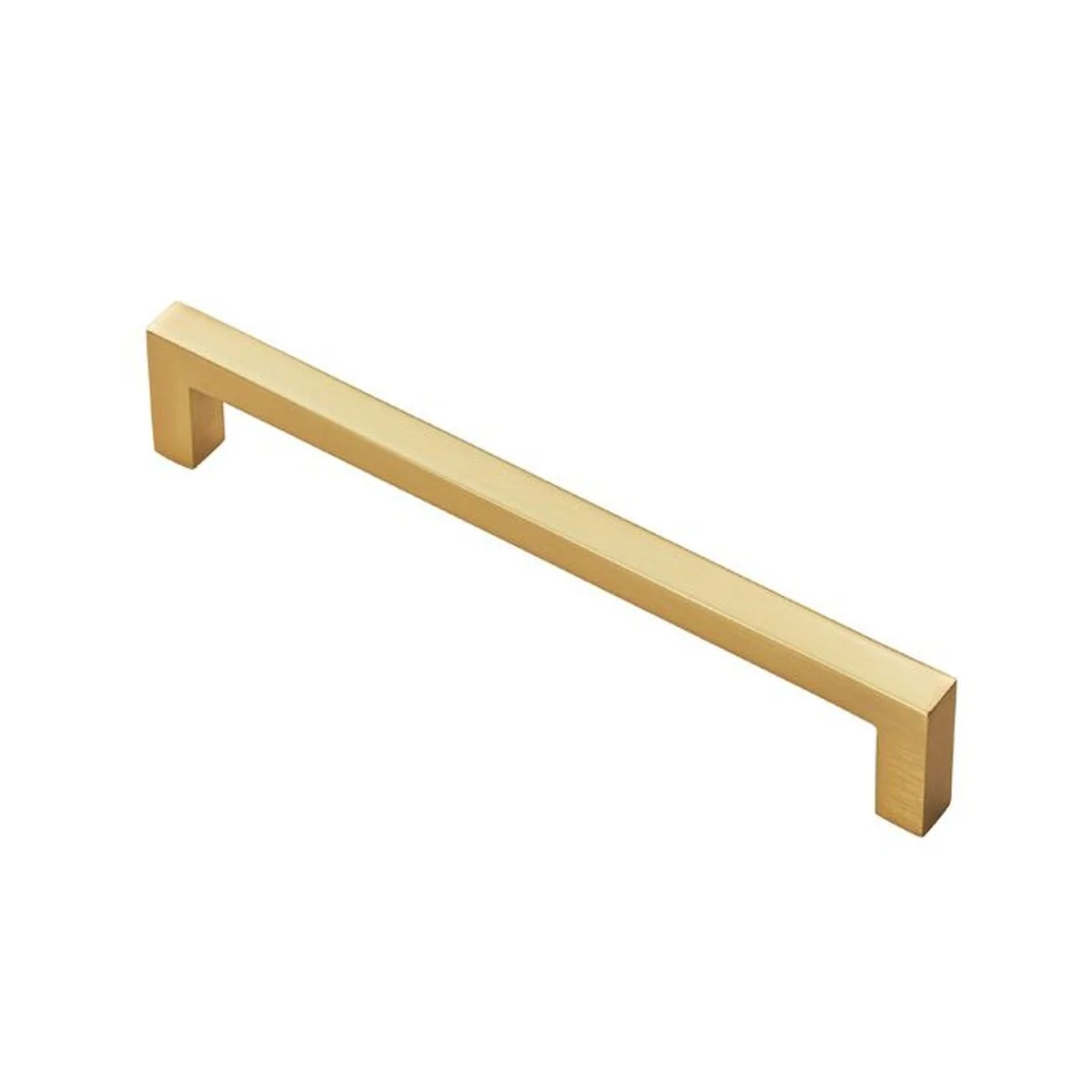Block Handle Brushed Brass 170mm