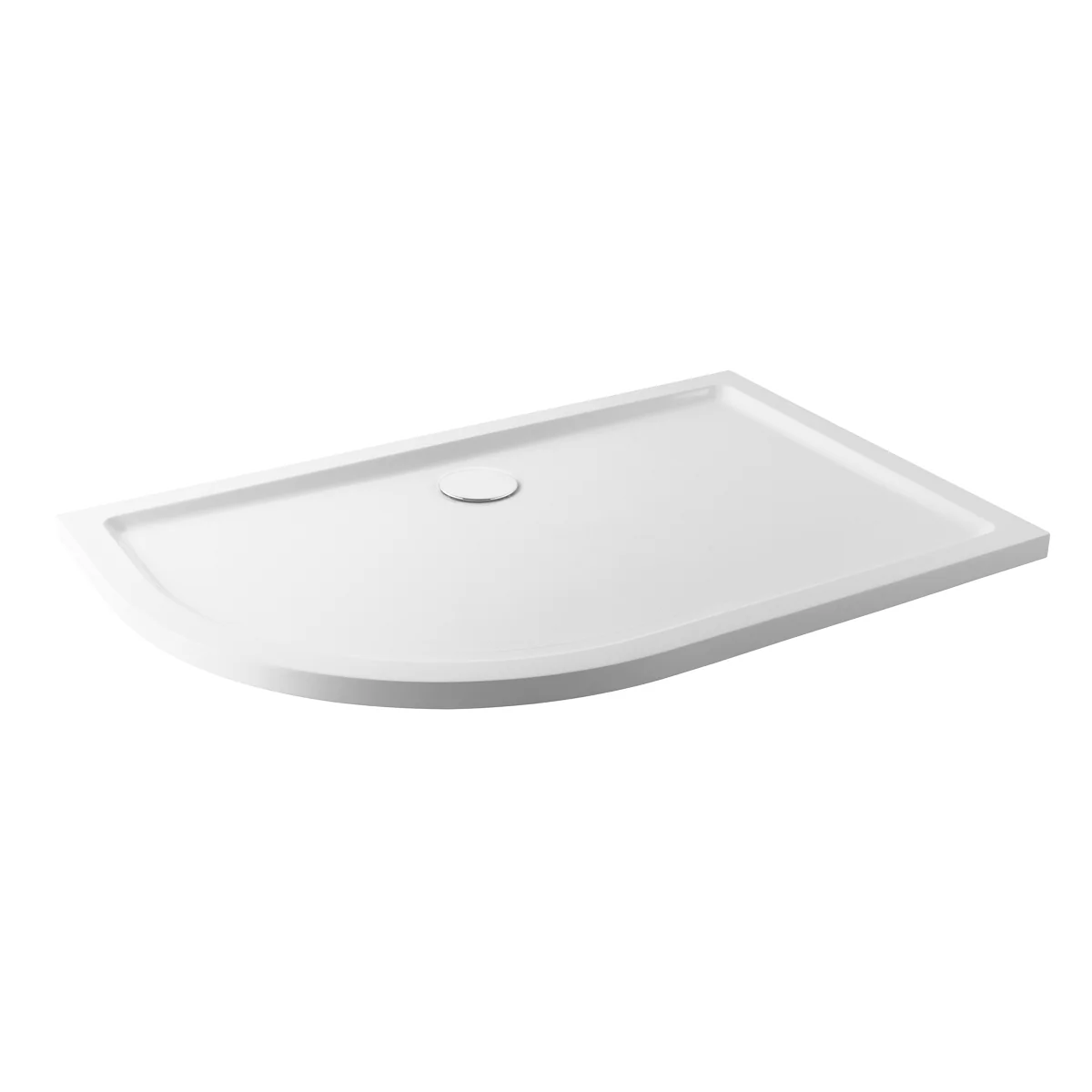 Davenport Anti Slip Slimline Offset Quadrant Shower Tray 1000 x 800mm Left Hand