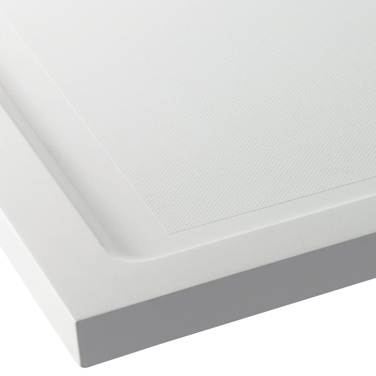 CoreStone Anti Slip Slimline Offset Quadrant Shower Tray White 1000 x 800mm Right Hand