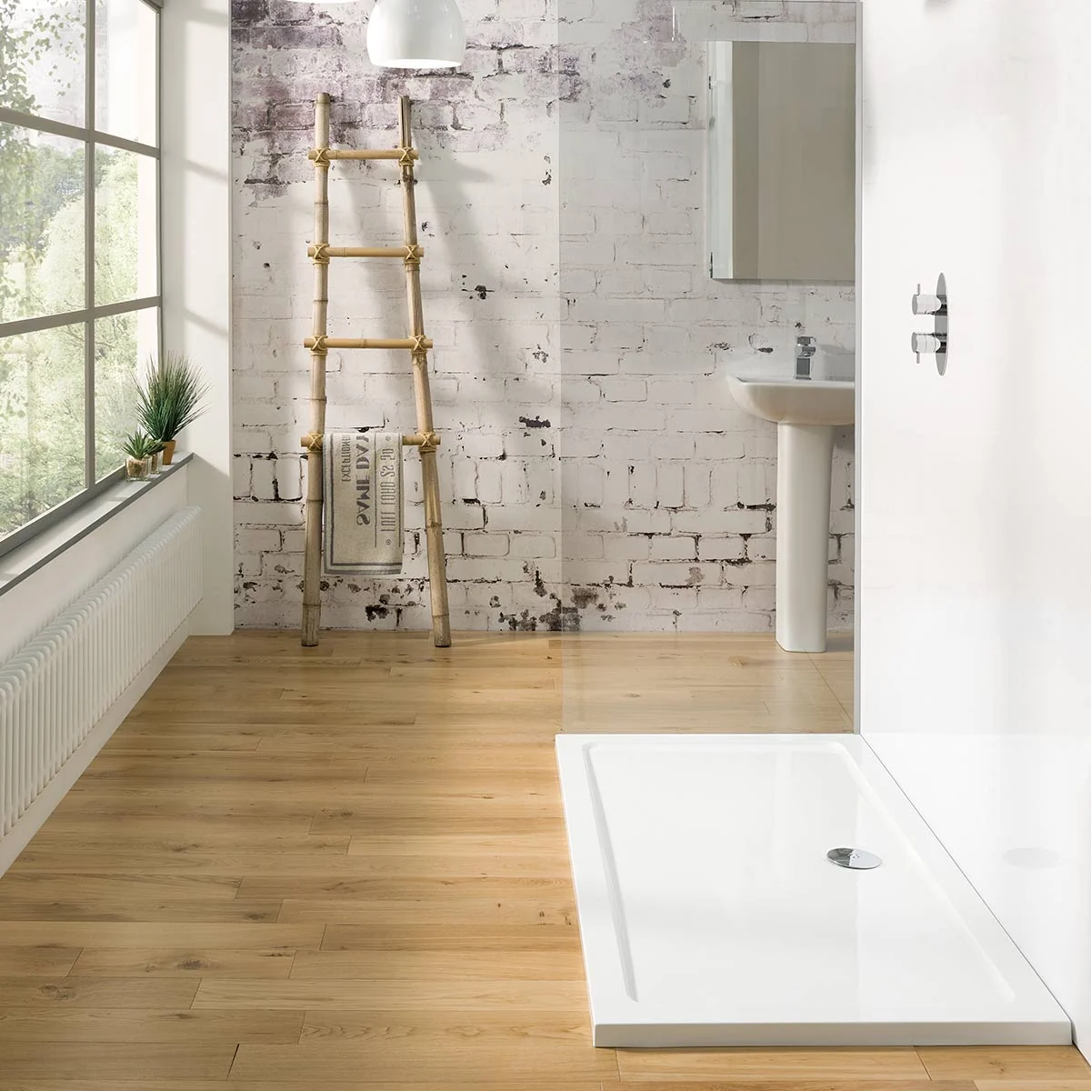 MX Elements Low Profile Rectangular Shower Tray White 1200 x 700mm