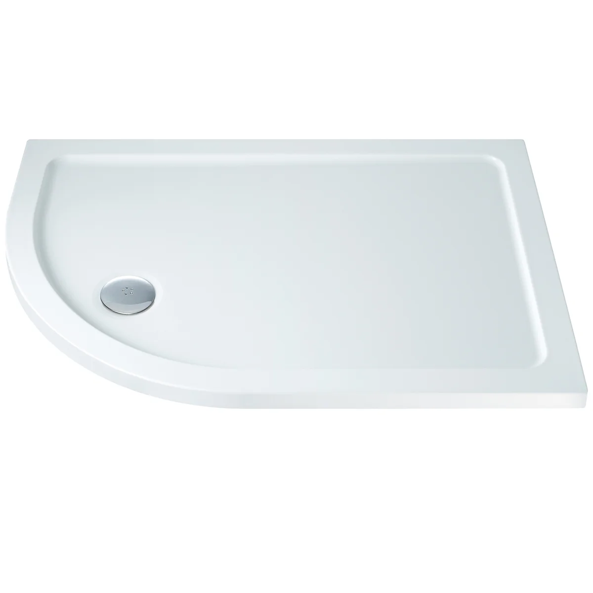 Elements Slimline Offset Quadrant Shower Tray 1000 x 760 Left Hand