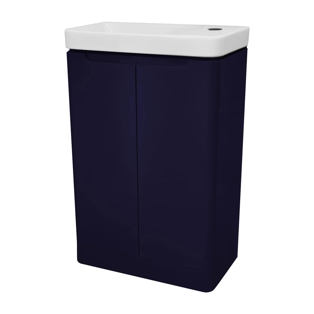 Soul Cloakroom Vanity Unit & Basin Matt Indigo 550mm Cutout