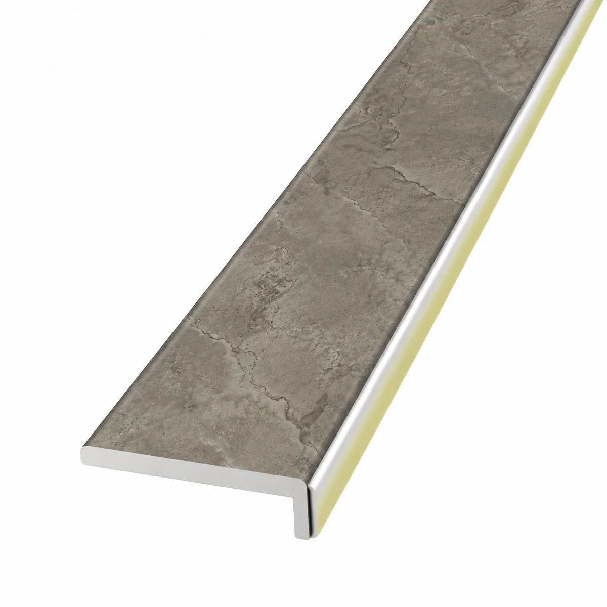 Hydro Step Room Edge Trim Grigio Marble 2400mm