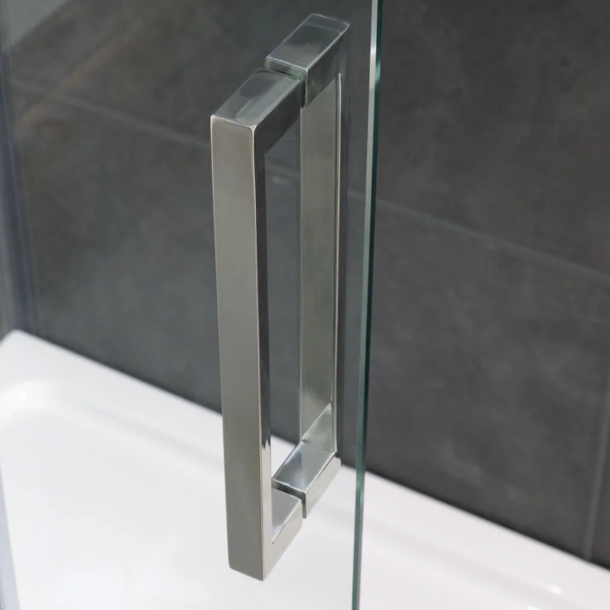Coral 8mm Offset Quadrant Shower Enclosure Chrome 1200 x 760mm