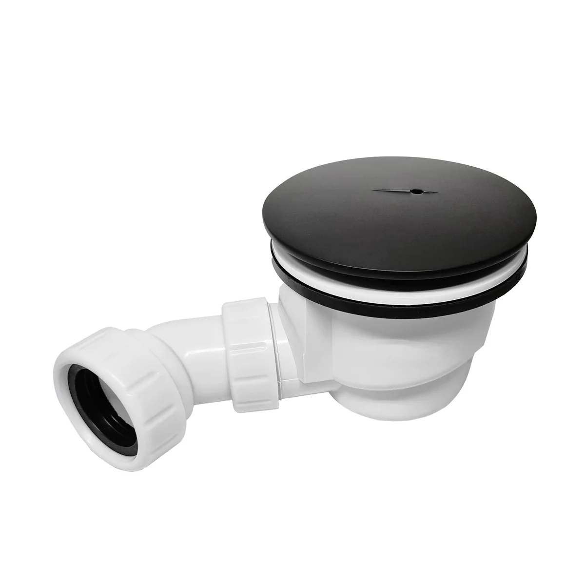 High Flow 90mm Shower Tray Waste Unit Matt Black

