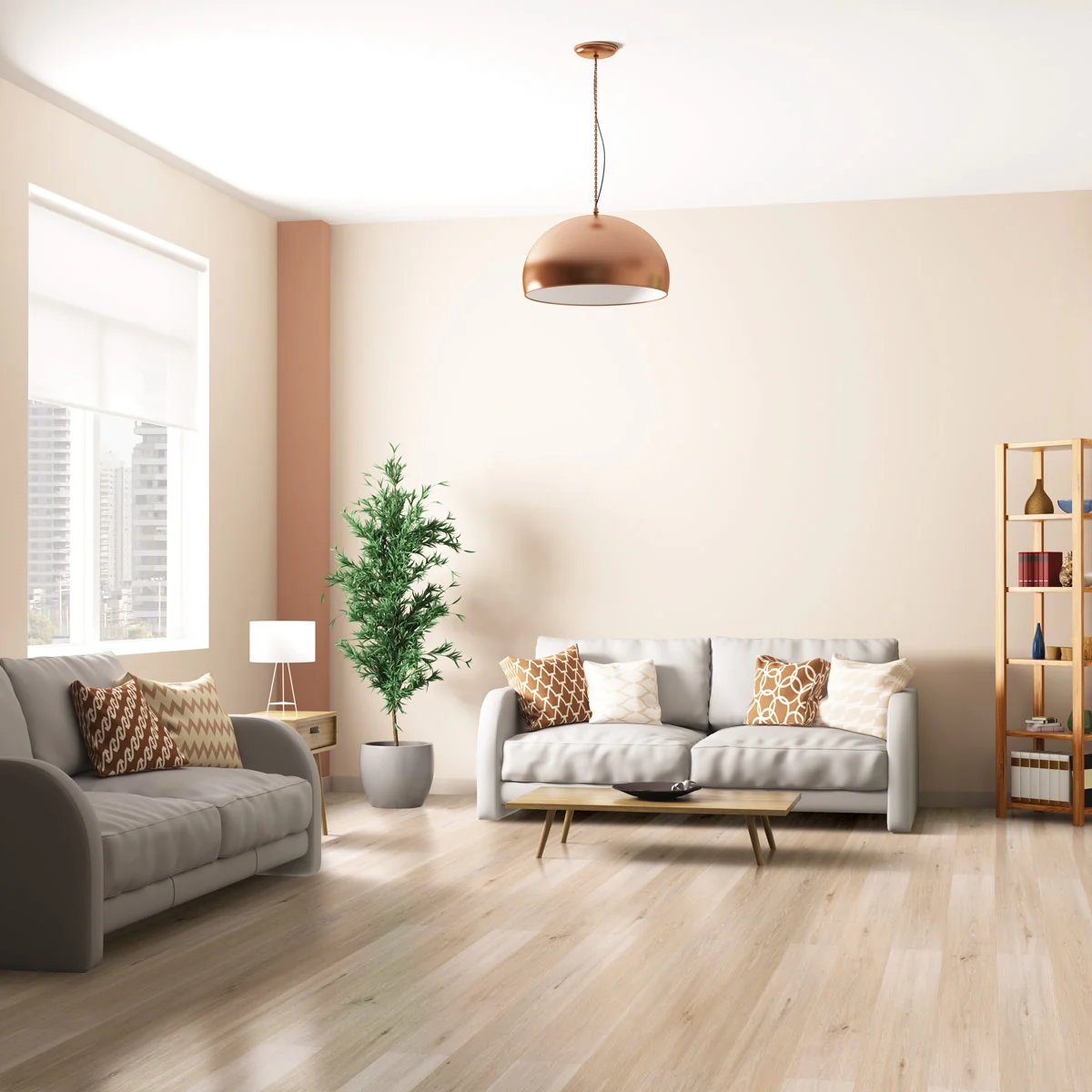 Hydro Step Click Flooring Limed Oak Roomset