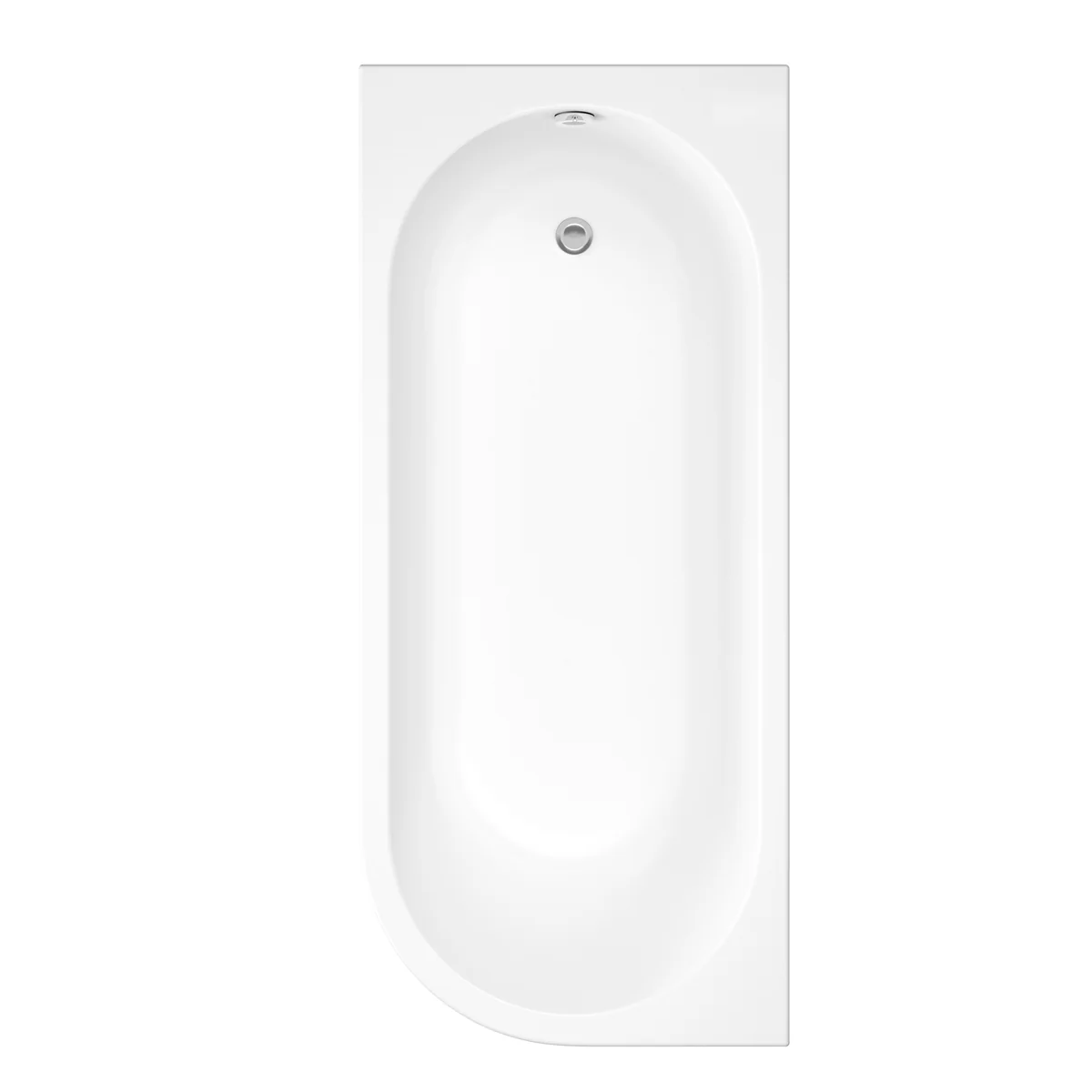Trojan J Shape Bath 1695 x 745mm with Panel Left Hand
