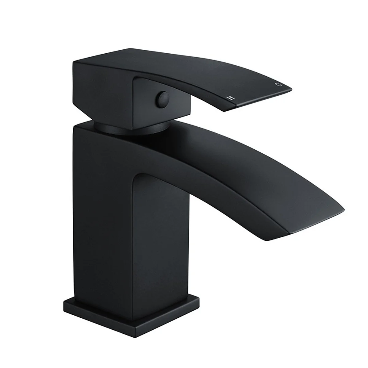 Medway Basin Mixer with Click Waste Matt Black