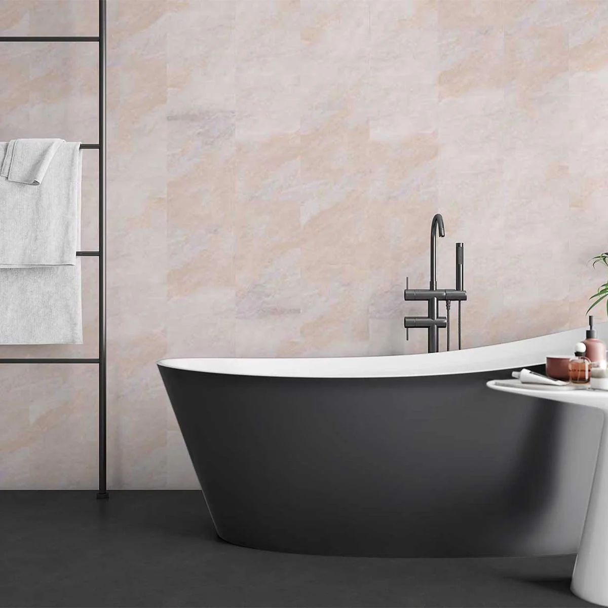 Neptune Pergamon Marble Gloss Waterproof PVC Wall Panels 2600 x 250 x 7.5mm Tongue & Groove (4 Pack)