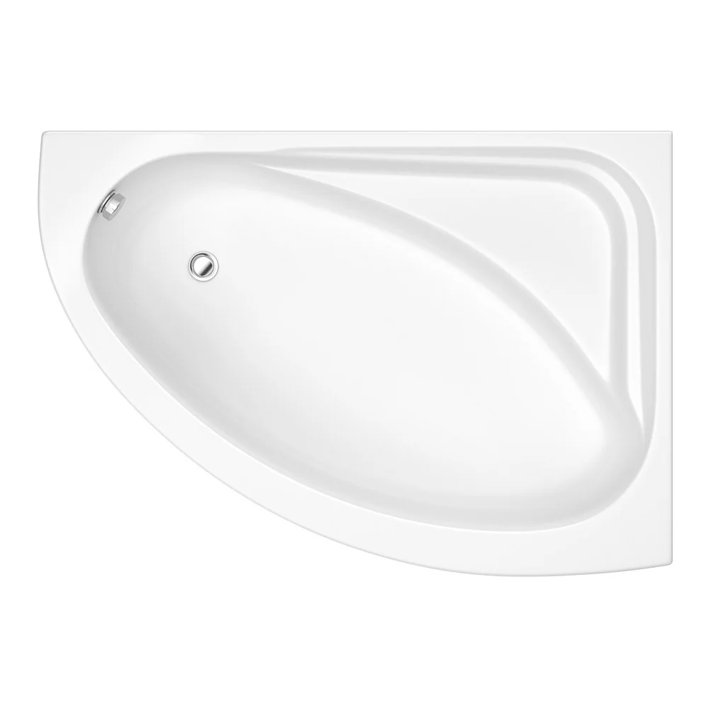 Trojancast Orlando Reinforced Corner Bath 1500 x 1060mm with Panel Right Hand
