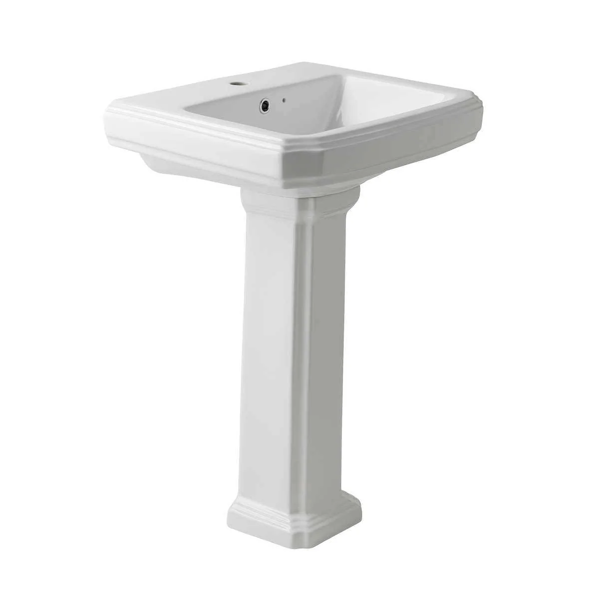 Oxford 1 Tap Hole Basin & Pedestal 570mm