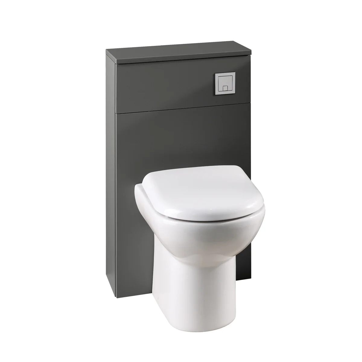Premier Athena Back To Wall Toilet Unit Grey Gloss 500mm