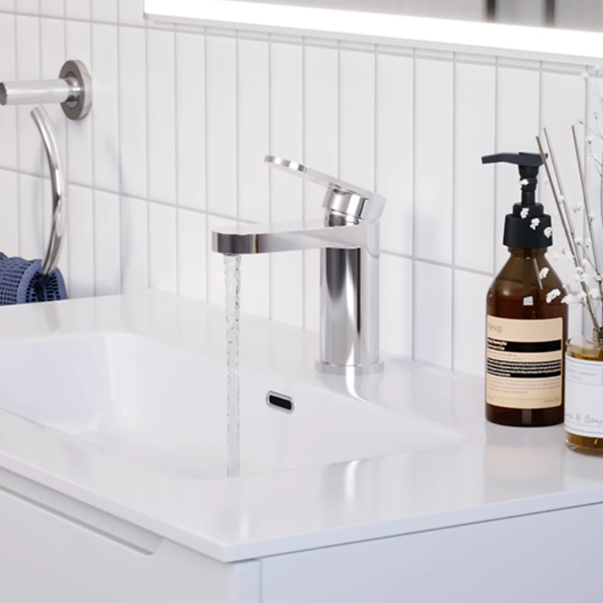 Beacon Cold Start Basin Mixer Tap Chrome with Click Waste