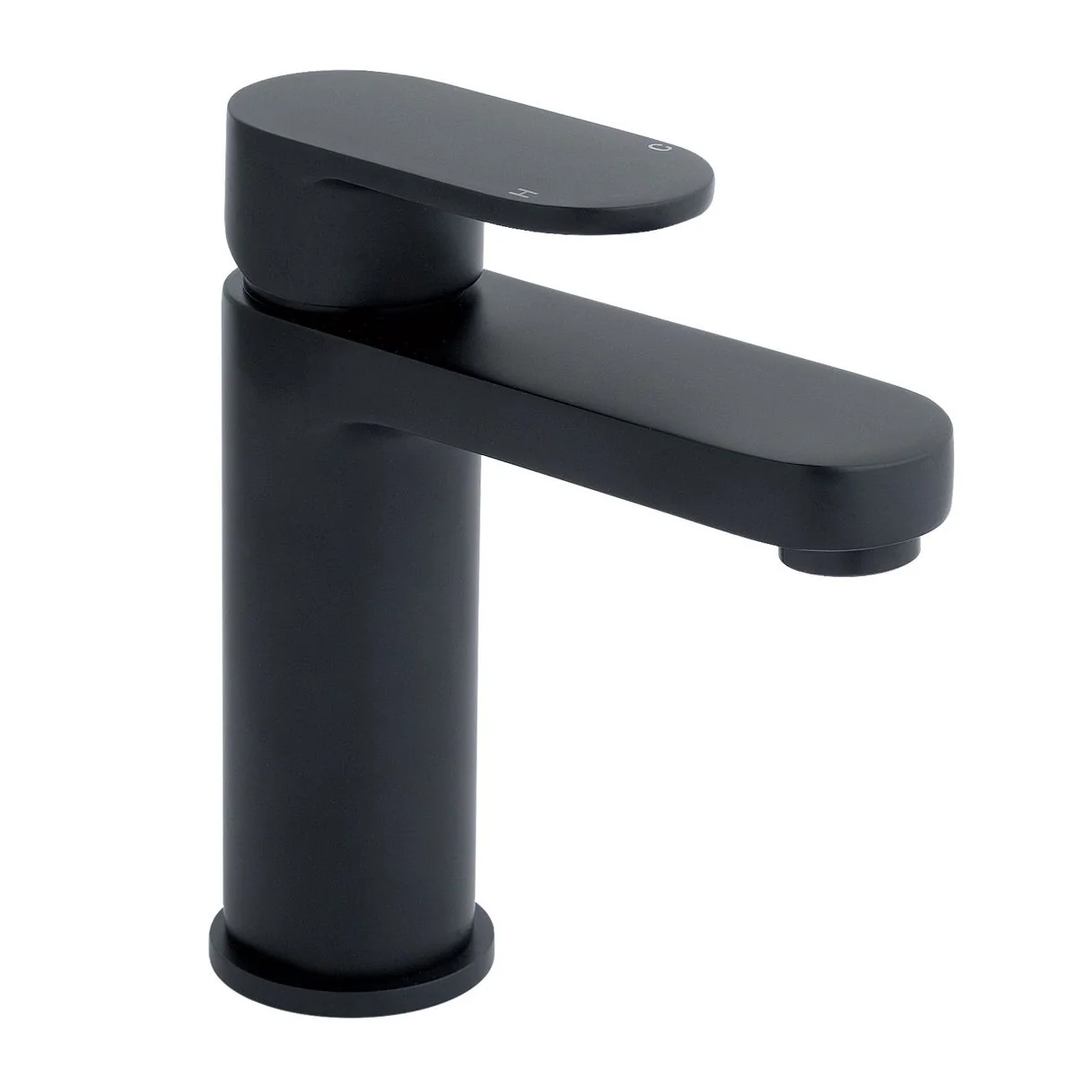Prestige Cold Start Basin Mixer Tap Matt Black with Click Waste