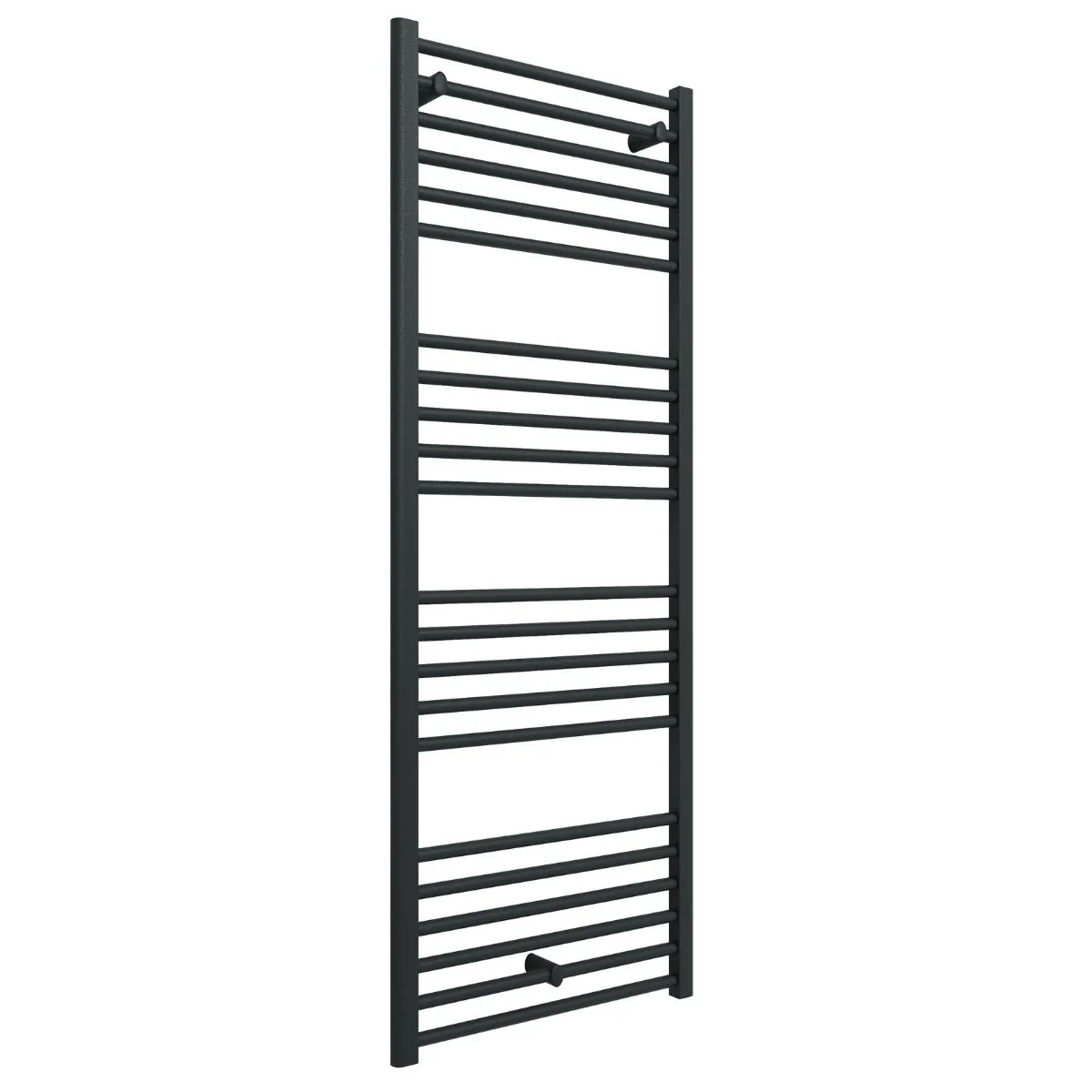 Silea Straight Towel Radiator Matt Black 600 x 1600mm
