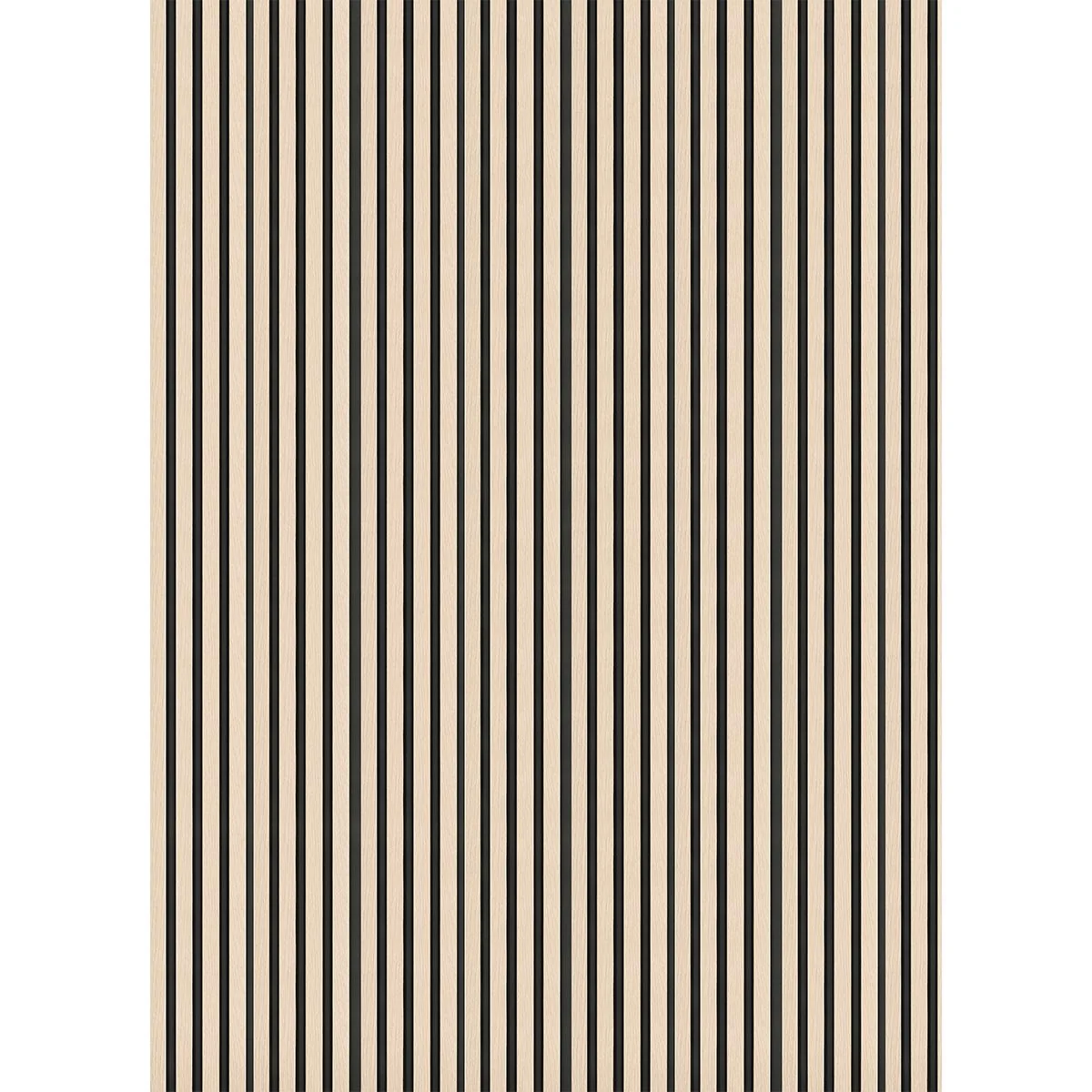 Slatwall Waterproof Oak & Black Wall Panel 170 x 2400mm (3 Pack)