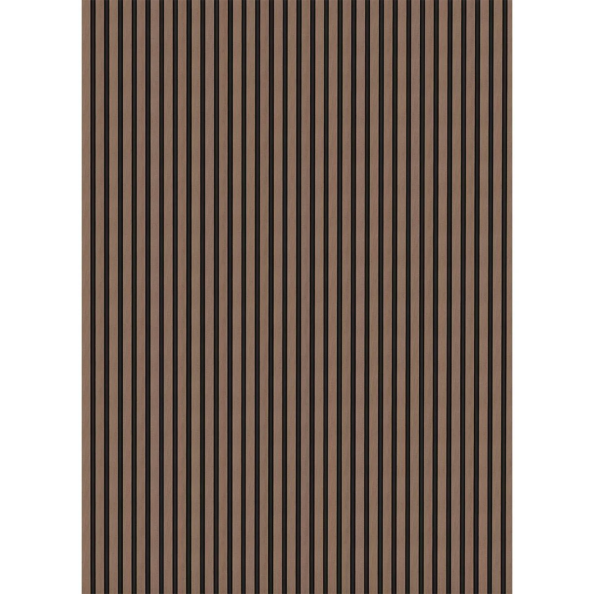 Slatwall Waterproof Walnut & Black Wall Panel 170 x 2400mm (3 Pack)