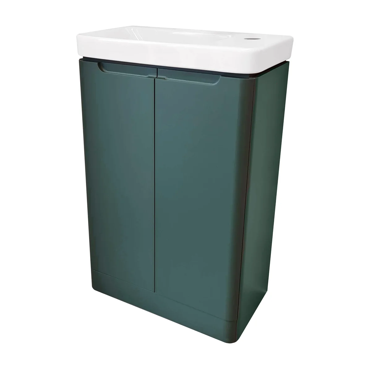Soul Cloakroom Vanity Unit & Basin Matt Green 550mm Cutout
