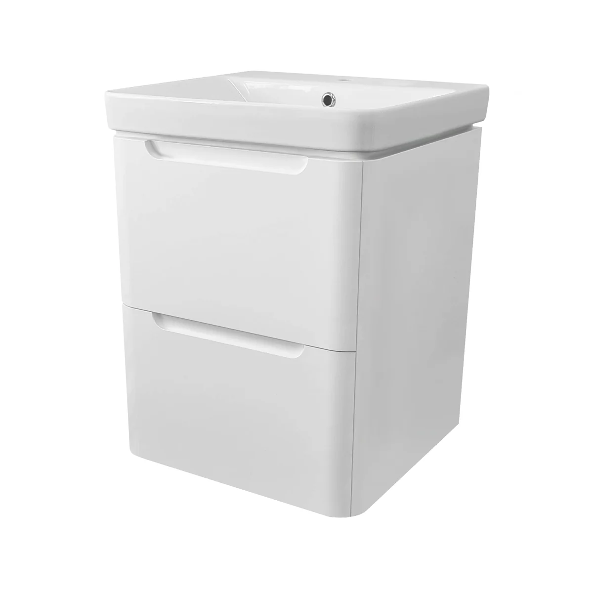 Soul Wall Hung Vanity Unit & Basin Matt White 500mm Cutout