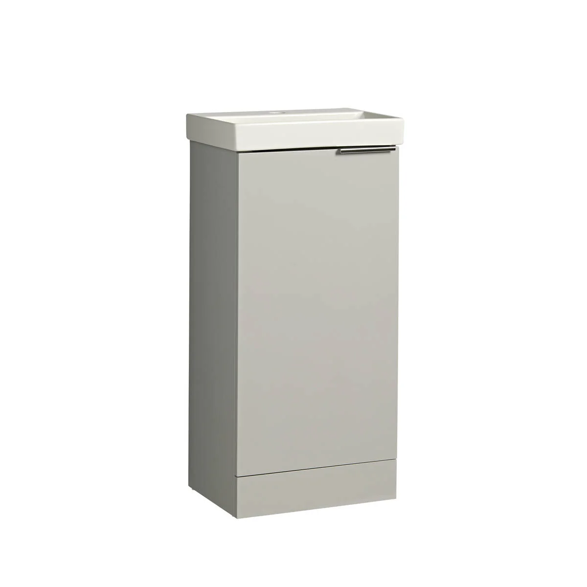 Tavistock Cadence Cloakroom Vanity Unit & Ceramic Basin Light Grey Gloss 400mm