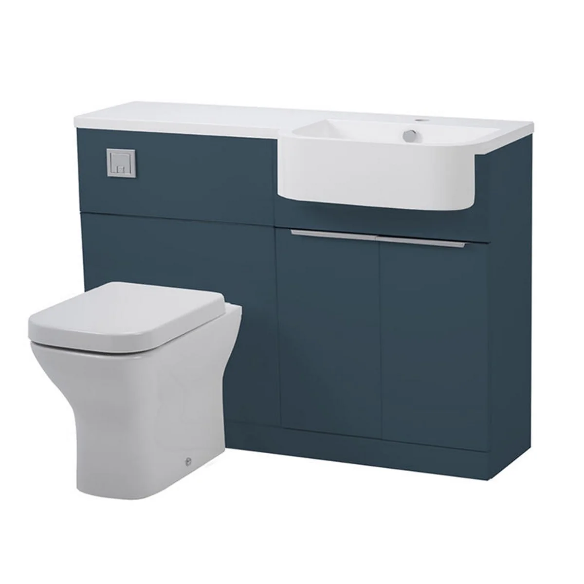 Tavistock Match Furniture Run & Basin Oxford Blue 1200mm Right Hand
