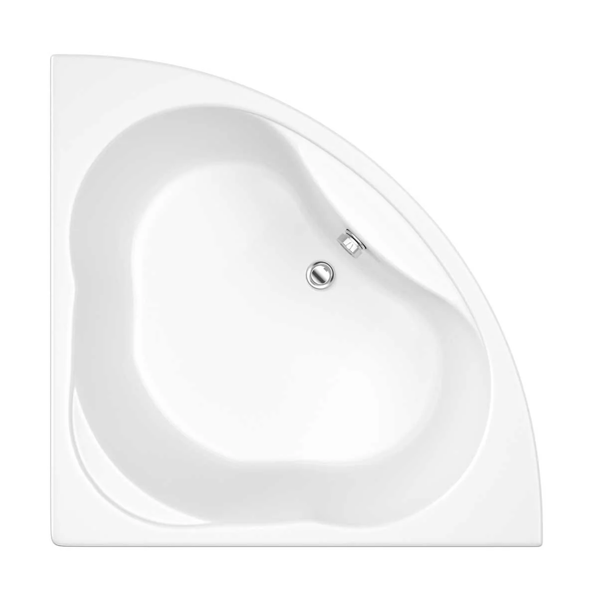 Trojancast Laguna Reinforced Corner Bath 1350 x 1350mm with Panel