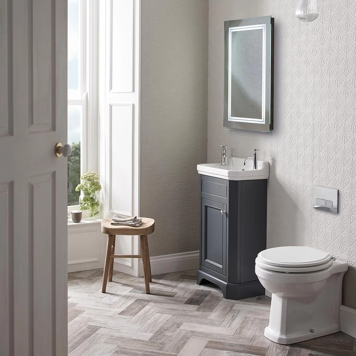 Tavistock Vitoria Vanity Unit & Basin Dark Grey 500mm