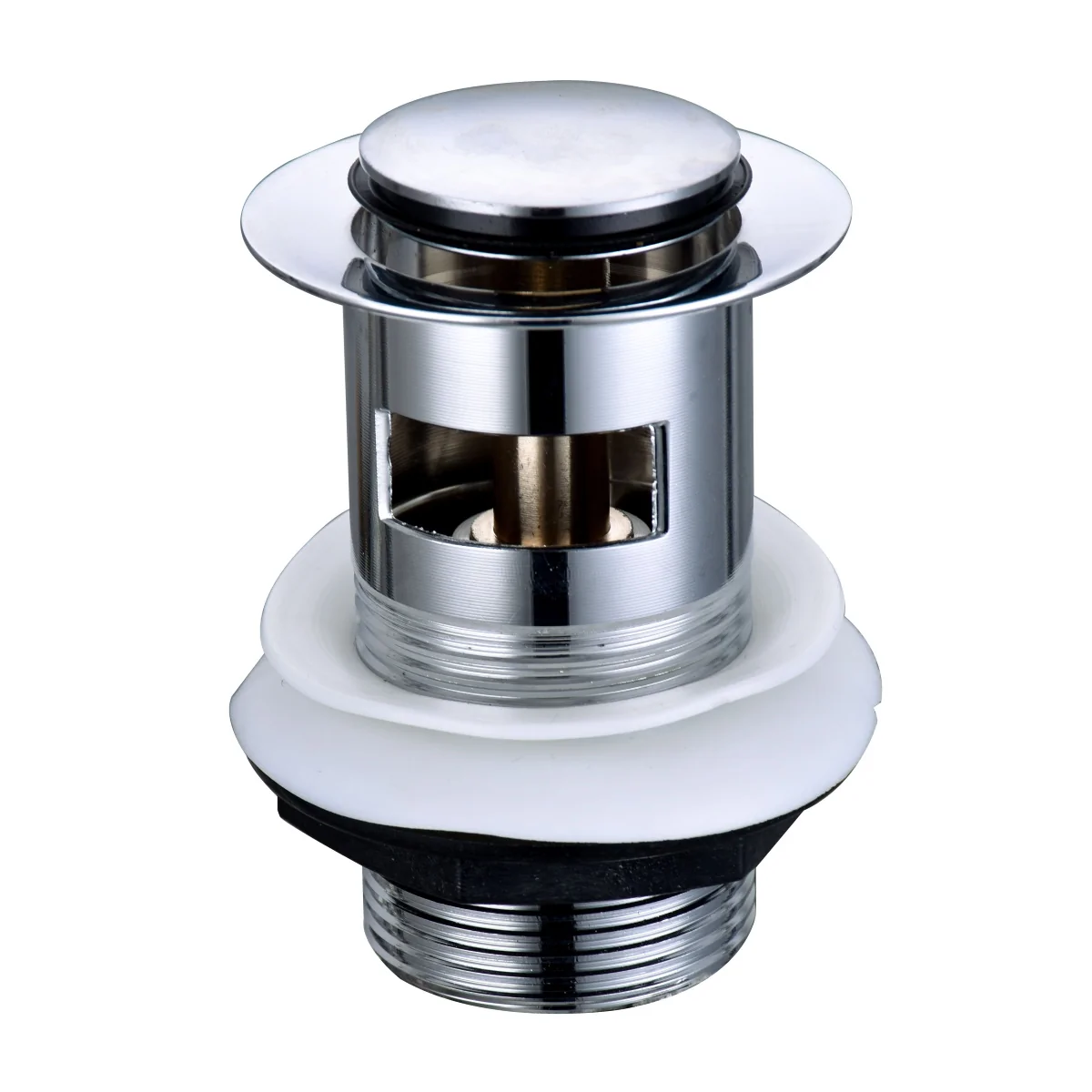 Click Slotted Basin Waste Chrome