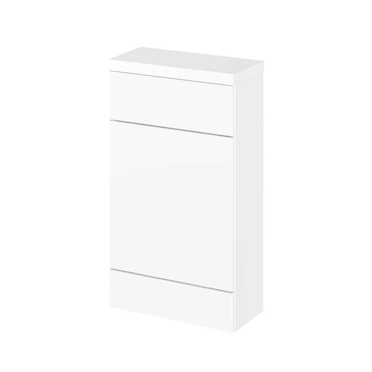 Hudson Reed Fusion Back To Wall Toilet Unit & Worktop White 500mm
