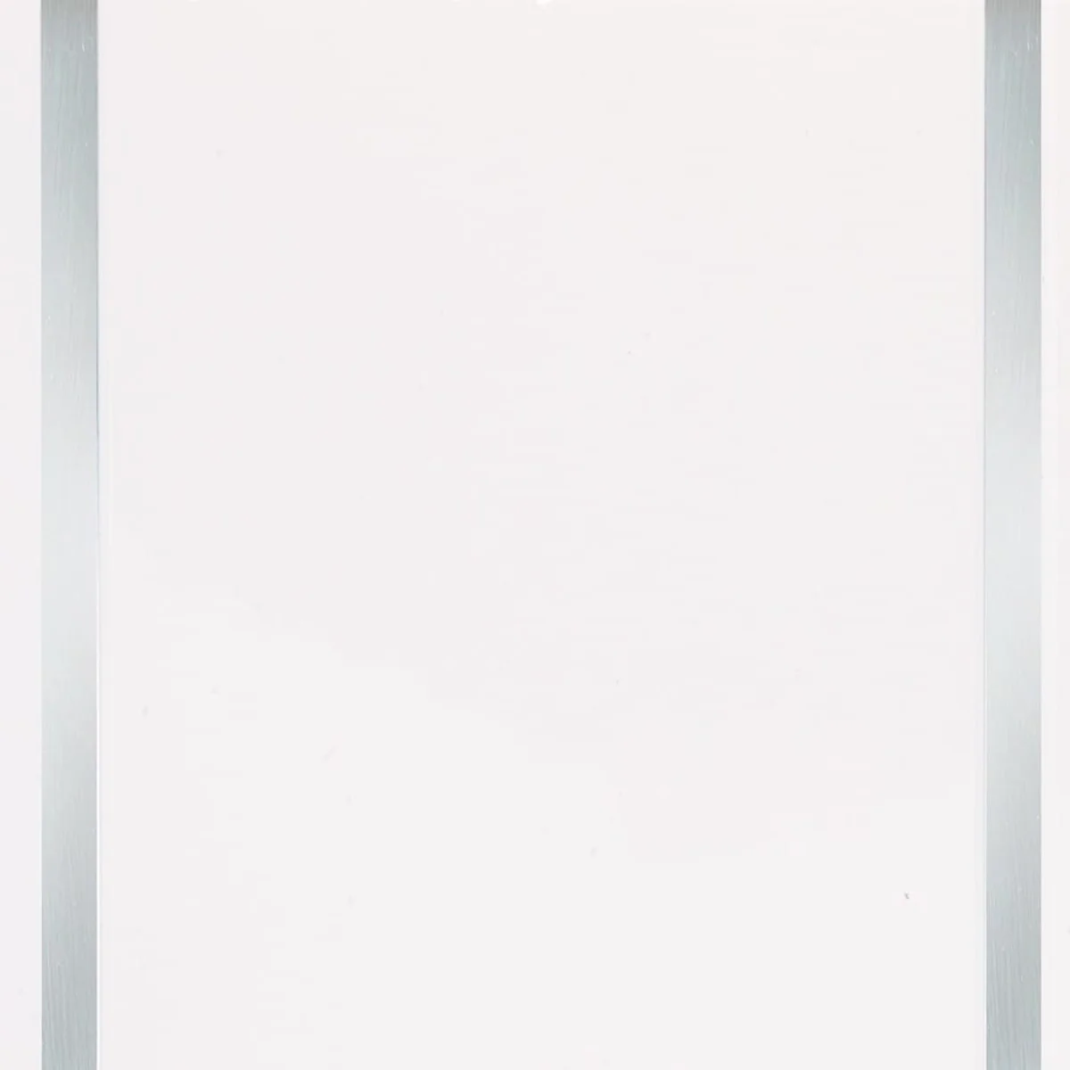 Neptune White Chrome PVC Ceiling Panels - Mirror-like reflective surface in modern white chrome finish