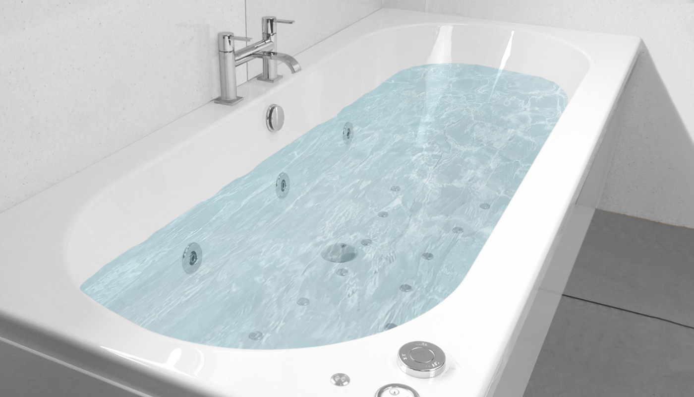 Cascade double end whirlpool bath